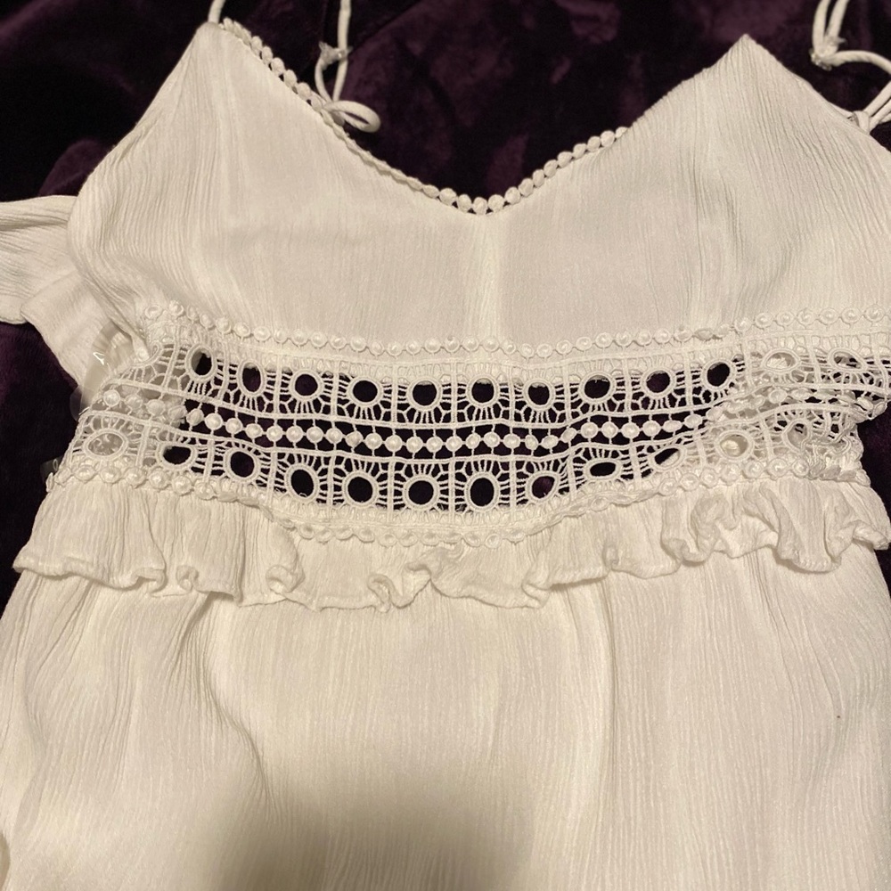White casual dress great for outings